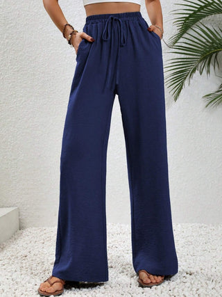 Wide Leg Drawstring Pants Divacious