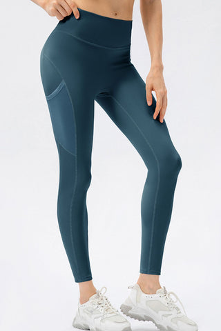 High Waist Slim Fit Long Sports Pants Trendsi