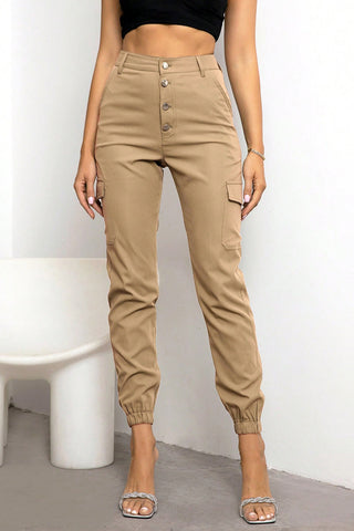 Button Fly Cargo Pants Divacious