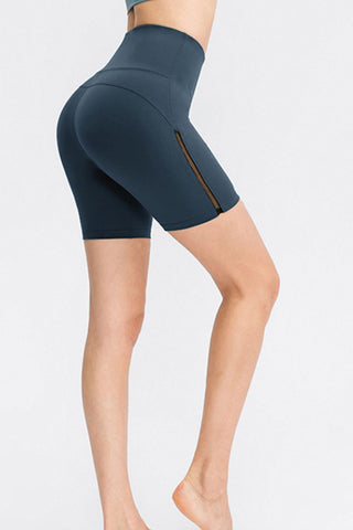 Wide Waistband Sports Shorts Divacious