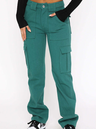 Straight Leg Cargo Pants Divacious