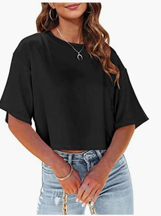 Round Neck Half Sleeve T-Shirt Divacious