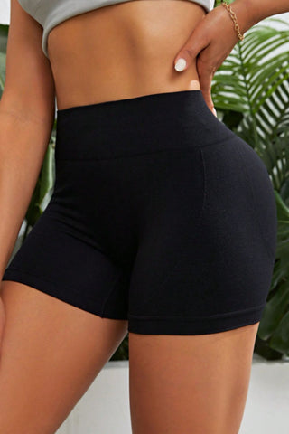 Slim Fit High Waistband Active Shorts Divacious