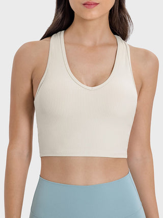 Millennia Scoop Neck Wide Strap Active Tank Trendsi