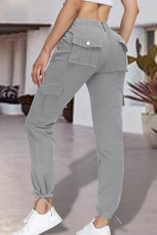 Full Size High Waist Pants with Pockets Divacious