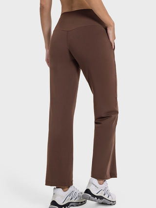 Millennia Pocketed High Waist Active Pants Trendsi