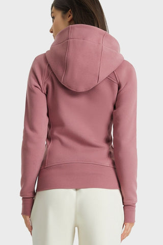 Millennia Zip Up Seam Detail Hooded Sports Jacket Trendsi