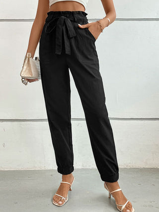 Tie Front Long Pants Divacious