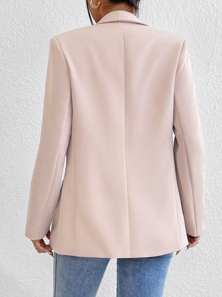 Shawl Collar Long Sleeve Blazer Divacious