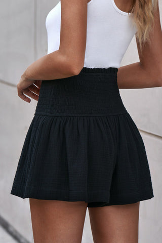 Smocked Wide Waistband Shorts Divacious