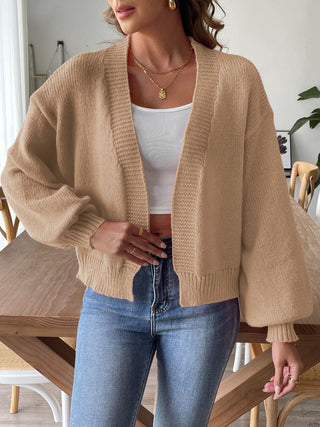 Open Front Long Sleeve Cardigan Divacious