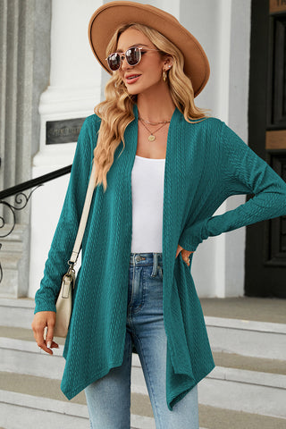 Open Front Long Sleeve Cardigan Divacious