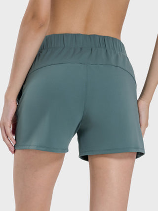 Millennia Elastic Waist Active Shorts Trendsi