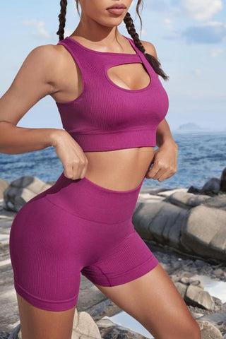 Cutout Two-Piece Sports Set Trendsi