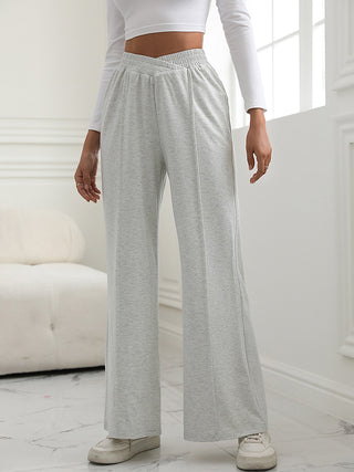 V-Waist Wide Leg Pants Divacious