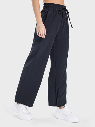 Millennia Drawstring Pocketed Active Pants Trendsi