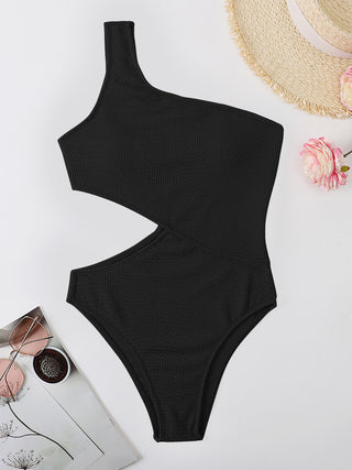 Cutout One Shoulder One-Piece Swimwear Divacious