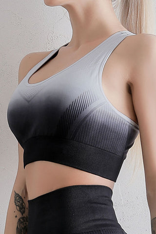 Gradient Racerback Sports Bra Trendsi