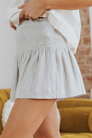 Smocked Wide Waistband Shorts Divacious