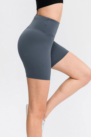 Wide Waistband Sports Shorts Divacious