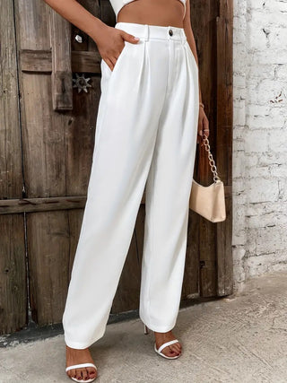 Wide Leg Pants with Pockets - Divacious