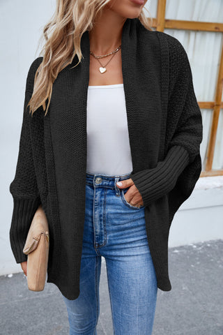 Open Front Long Sleeve Cardigan Divacious