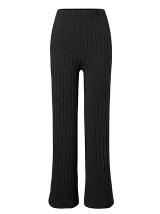 Ribbed Mock Neck Long Sleeve Top and Pants Set Trendsi