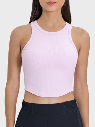 Millennia Round Neck Racerback Active Tank Trendsi