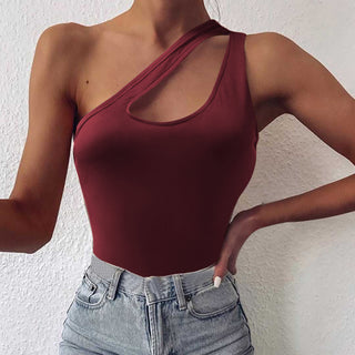 One Shoulder Cutout Cami Divacious