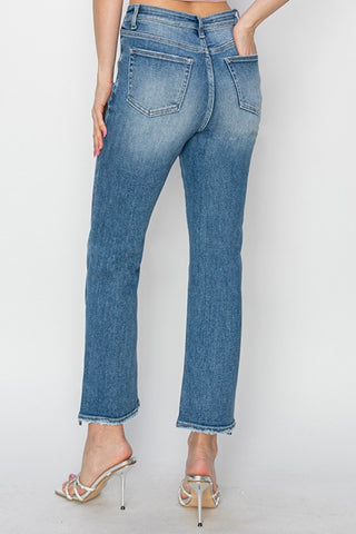 High Rise Slim Straight Jeans Divacious