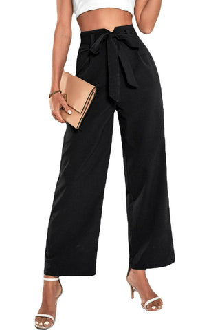 Belted High-Rise Wide Leg Pants Divacious