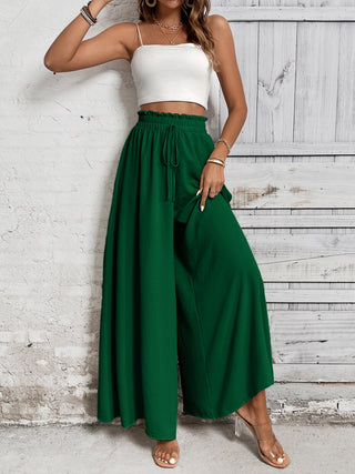 Tied High Waist Wide Leg Pants Divacious