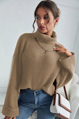 Turtleneck Long Sleeve Sweater Divacious