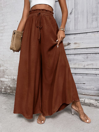 Tied High Waist Wide Leg Pants Divacious