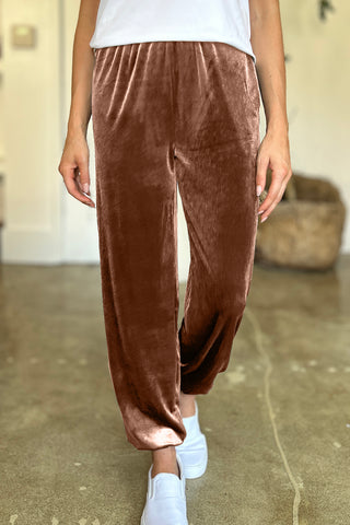 Pocketed Elastic Waist Joggers Divacious