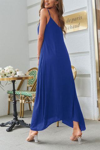 Devine Spaghetti Strap Maxi Dress Trendsi