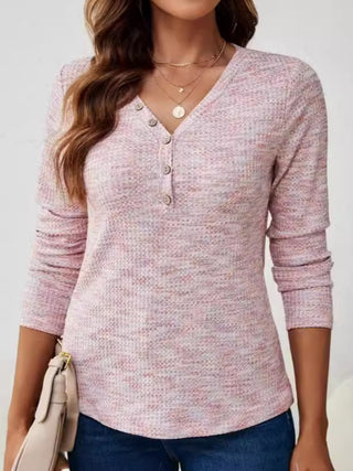 V-Neck Long Sleeve T-Shirt Divacious