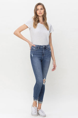 Vervet by Flying Monkey Teagan Full Size High Rise Cropped Skinny Jeans Divacious