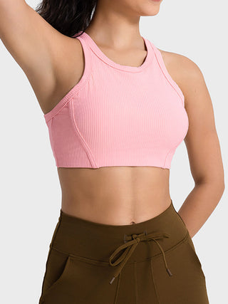 Millennia Wide Strap Cropped Sport Tank Trendsi