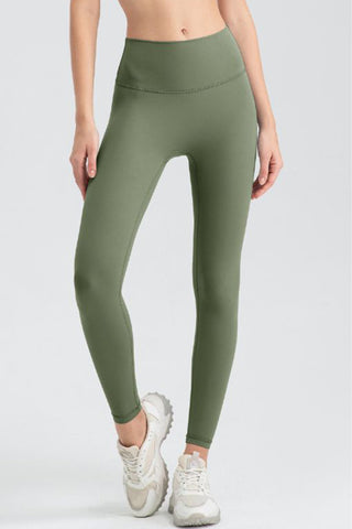 Wide Waistband Sport Leggings Trendsi