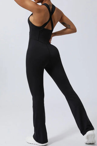 Crisscross Wide Strap Sleeveless Jumpsuit Divacious