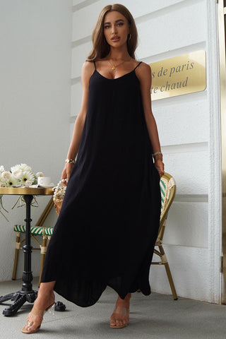 Devine Spaghetti Strap Maxi Dress Trendsi