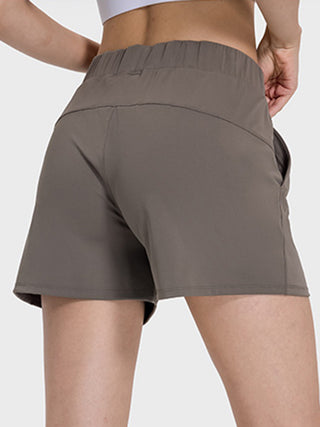 Millennia Elastic Waist Active Shorts Trendsi