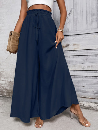 Tied High Waist Wide Leg Pants Divacious