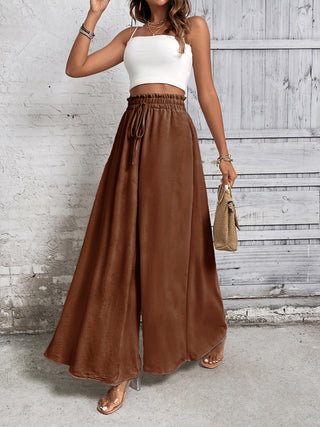 Tied High Waist Wide Leg Pants Divacious