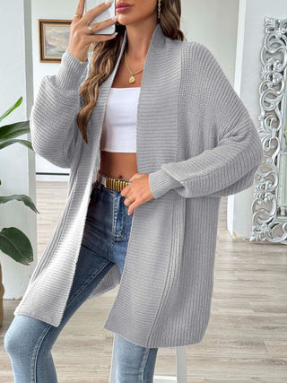 Open Front Long Sleeve Cardigan Divacious