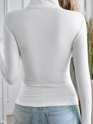 Turtleneck Long Sleeve T-Shirt - Divacious