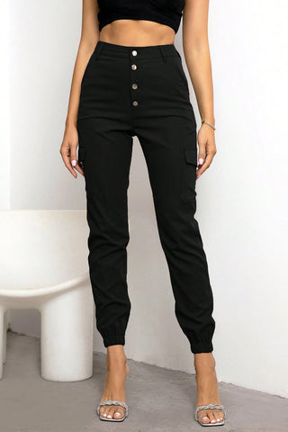 Button Fly Cargo Pants Divacious