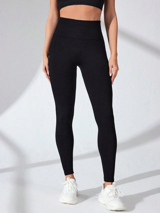 High Waist Active Leggings Trendsi