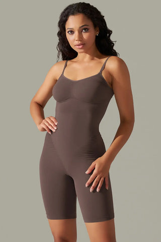 Spaghetti Strap Active Romper Divacious